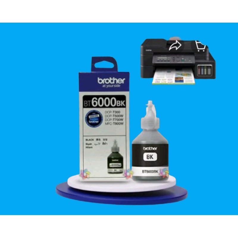 Tinta Brother BT 6000 Black DCP-T300 DCP-T500W DCP-T700W/MFC-T800W