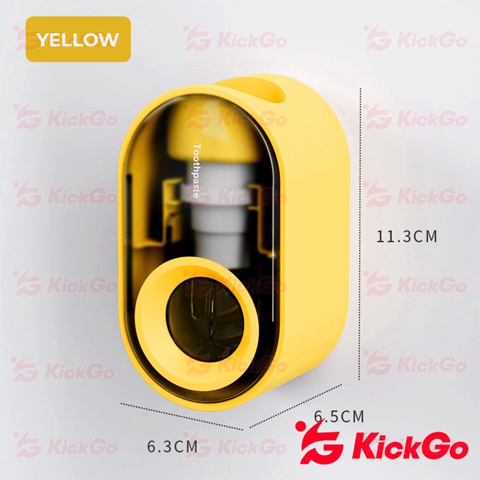 Langsung Beliii KickGo Dispenser Odol Gigi Tempat Odol Gigi Dinding Dispenser Pasta Gigi Otomatis Te