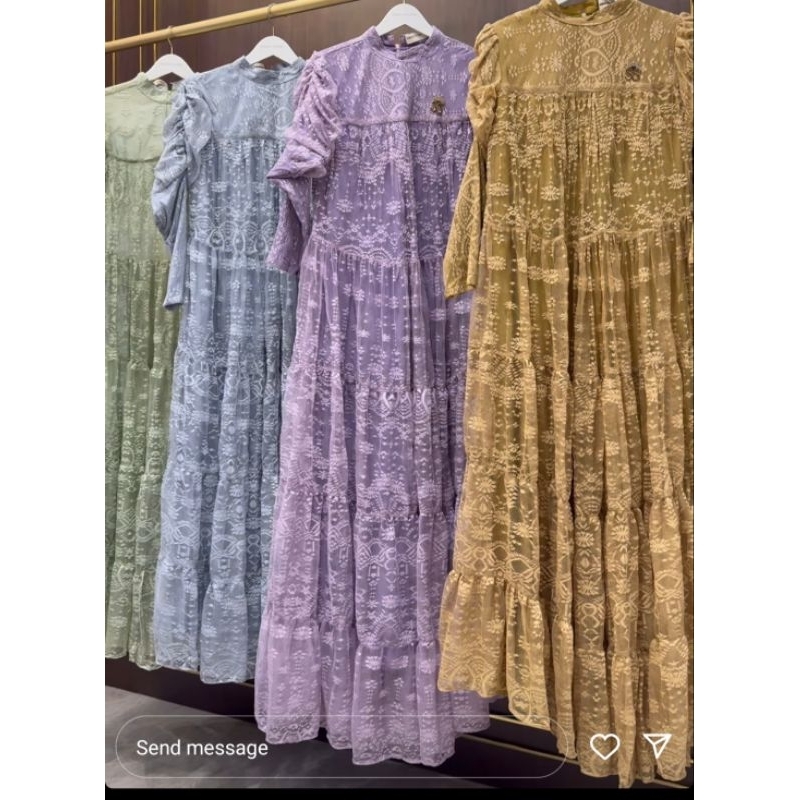 Dress brokat import by shellasaukia