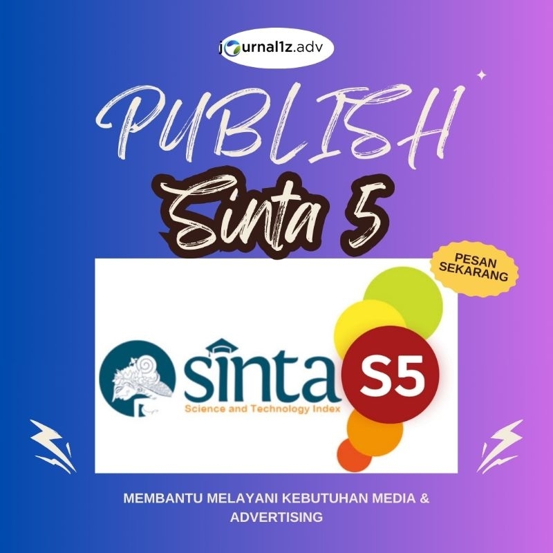 

PUBLIKASI DAN PENDAMPINGAN SINTA 5 | NEGO MURAH CINCAI LOA TERAKREDITASI NASIONAL BERGARANSI!!