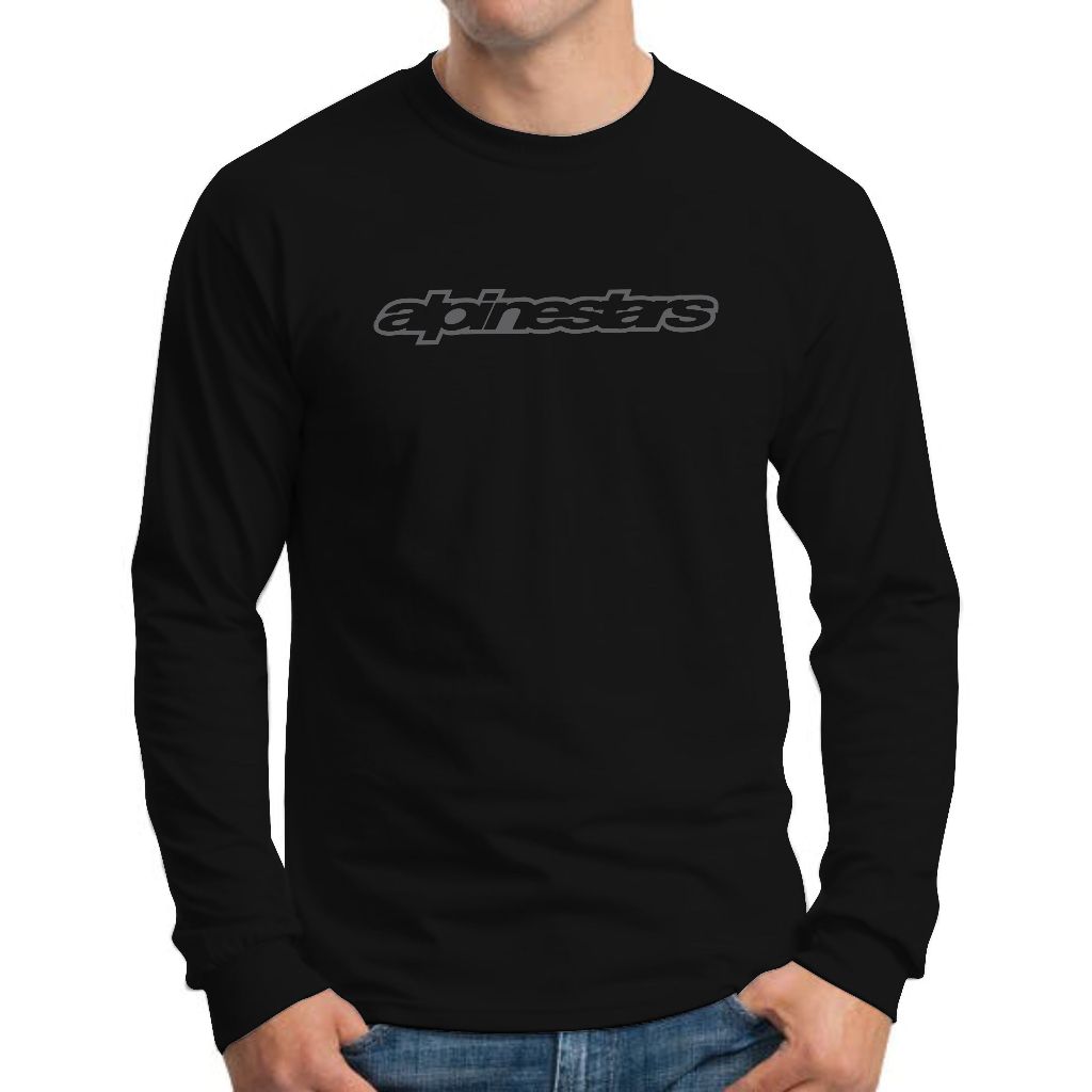 Kaos Pria Distro Kaos Pria Lengan Panjang / Baju Pria Dewasa Keren / Kaos Racing / Kaos motor lengan