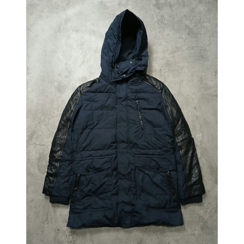 Jaket Parka Navy BASSO HOMME Size L / Jaket Parka Outdoor / Jaket Tebal