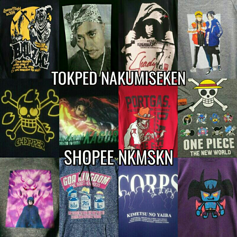 jakt kaos hoodie anime kartun thrift second