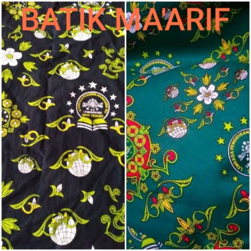 KAIN BATIK  LP MA'ARIF NU, GURU DAN SISWA