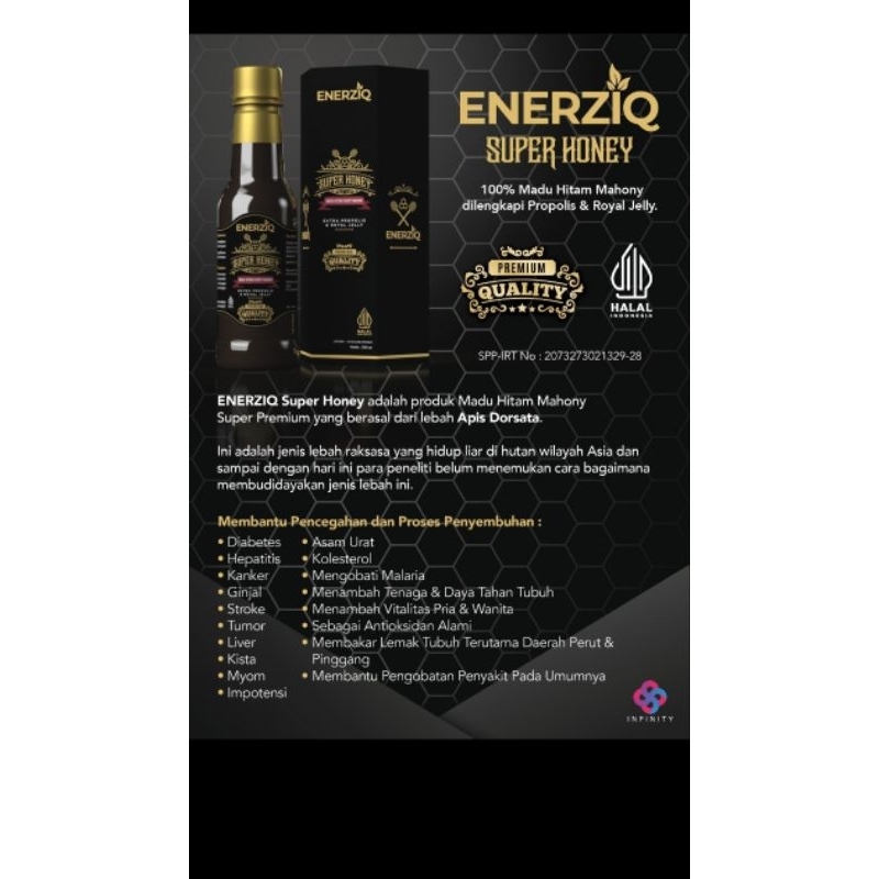 

ENERZIQ super honey (madu hitam 100% original)