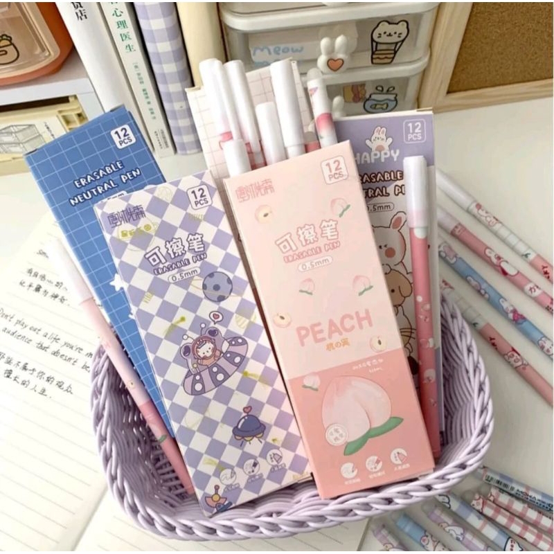 

BOLPEN ERASABLE || PULPEN GEL HAPUS || KARAKTER LUCU