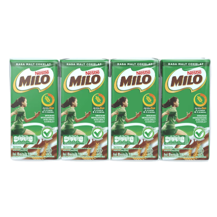 

Milo UHT Activ-Go Pack Kotak 4 x 180 ml
