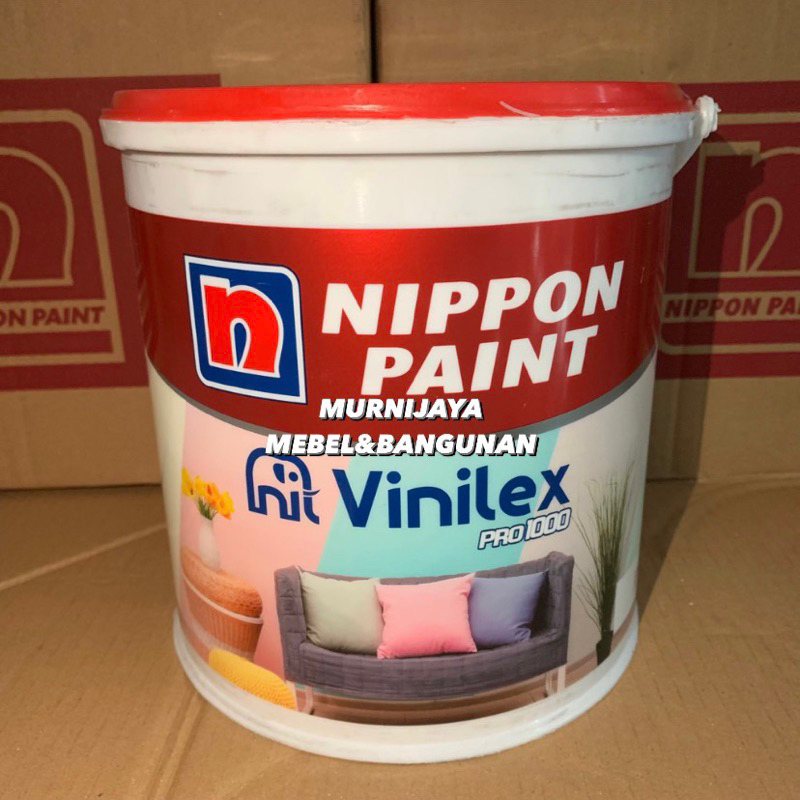 CAT TEMBOK VINILEX PRO 4,5KG NIPPON PAINT PUTIH PUTIH SALJU ANTI PUDAR/JAMUR MINIMAL CIPRATAN