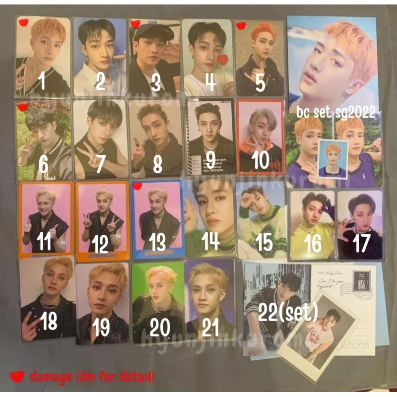 Photocard Bangchan Straykids album noeasy oddinary s-class maxident dicon