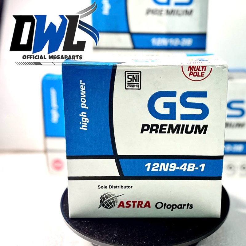 Gs Astra 12n9 Aki Motor Bajaj Pulsar Thunder 12N9-4B-1 / MTX9 9Ah