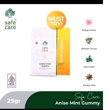 

SAFE CARE ANISE MINT GUMY -PERMEN JELY ORIGINAL BPOM