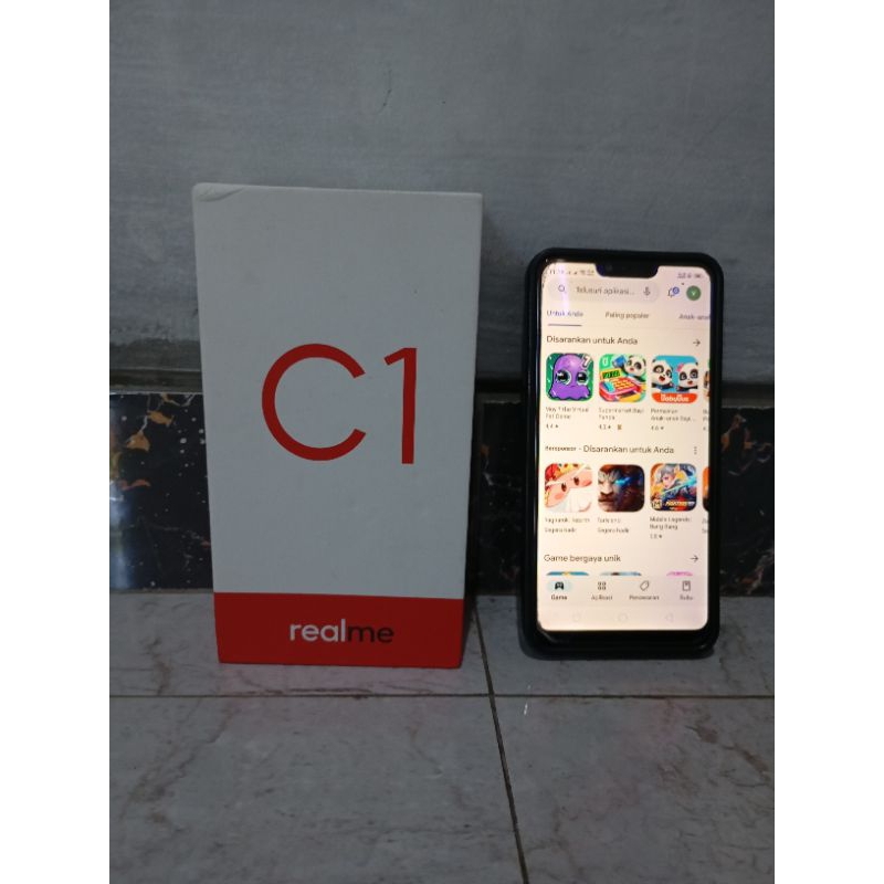 realme c1 second biru