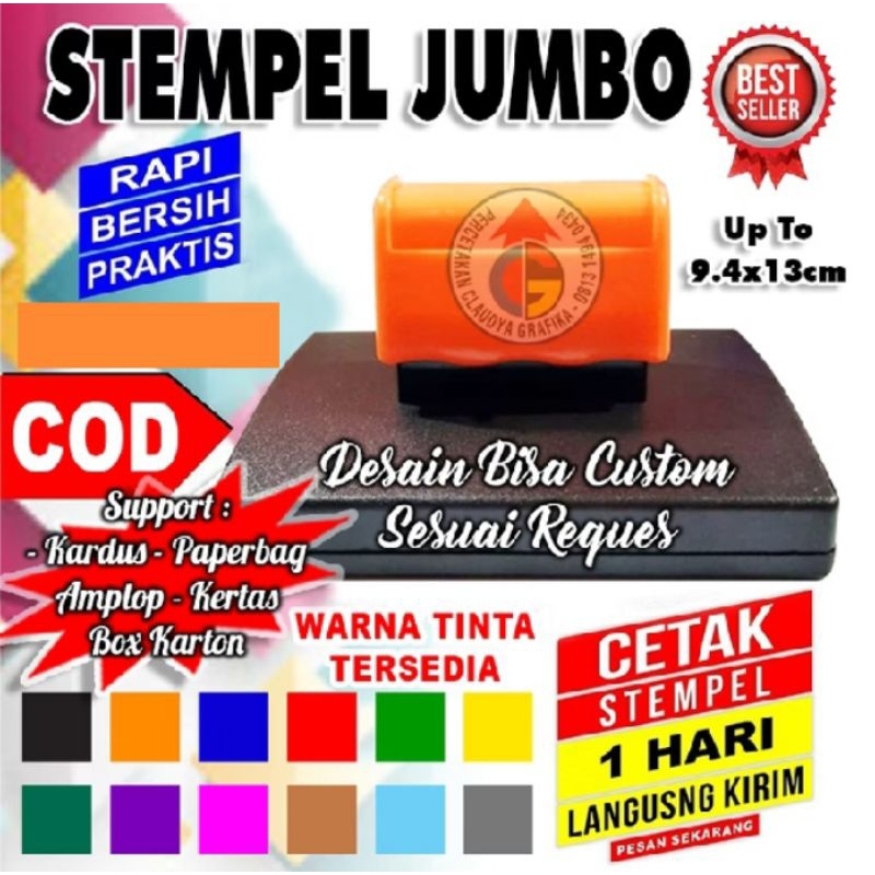 

stempel jumbo kardus/kertas/paperbag/amplop stempel alis buku custom logo nama nilai guru lunas nama perawat lucu tanggal