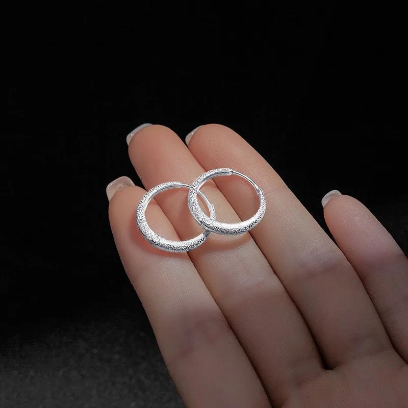 Anting Bulat Mini Anting Bulat Kecil Perhiasan Wanita AT737