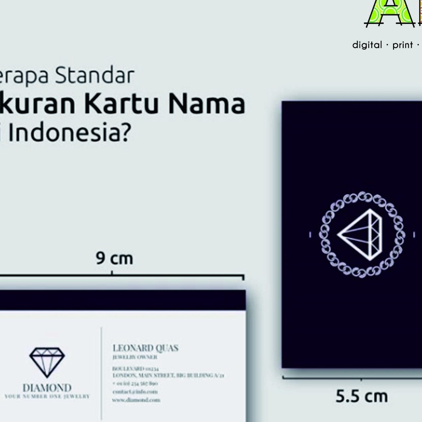

KI3 Kartu Nama 9x55mm Art Paper 26