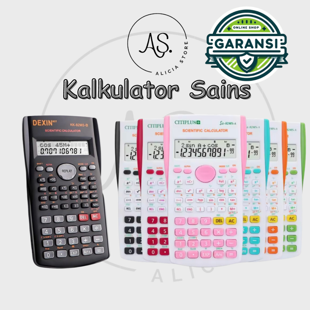 

AS Kalkulator Sekolah Scientific Warna 12 Digit 240 Fungsi Kalkulator Saintifik SinCosTan