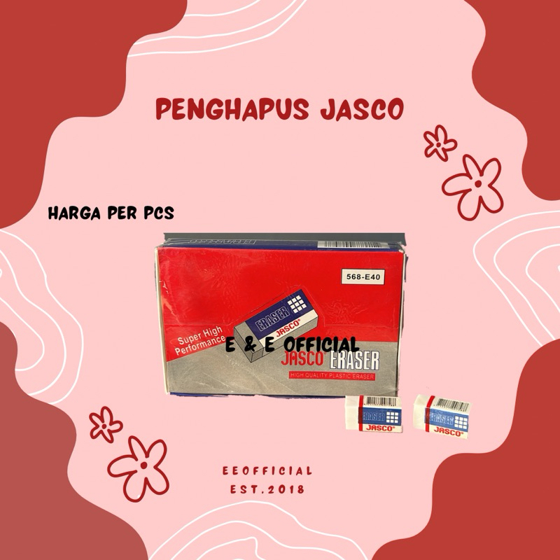 

PENGHAPUS JASCO / APUSAN JASCO / APUSAN PUTIH / APUSAN KECIL / ERASER