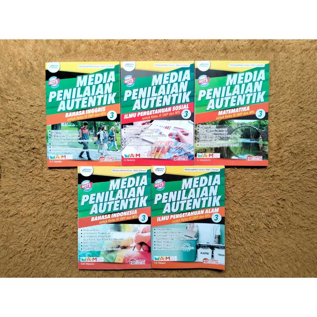 Buku Media Penilaian Autentik / MP SMP Kelas 9 Media Pena Tiga Serangkai Kurikulum Merdeka