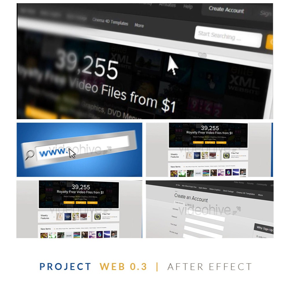 11.After Effects Project WEB PROMOTION Templates