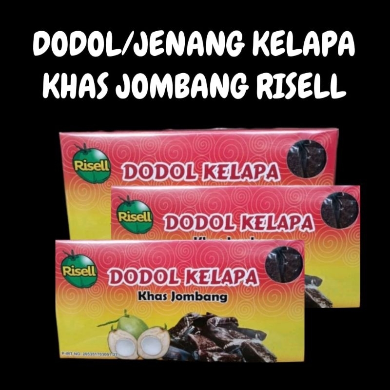 

DODOL/JENANG KELAPA RISELL OLEH-OLEH KHAS JOMBANG JAWA TIMUR/JATIM ISI 20/40 PCS MANIS ENAK HALAL BY UD JENANG KELAPA MUDA TStore