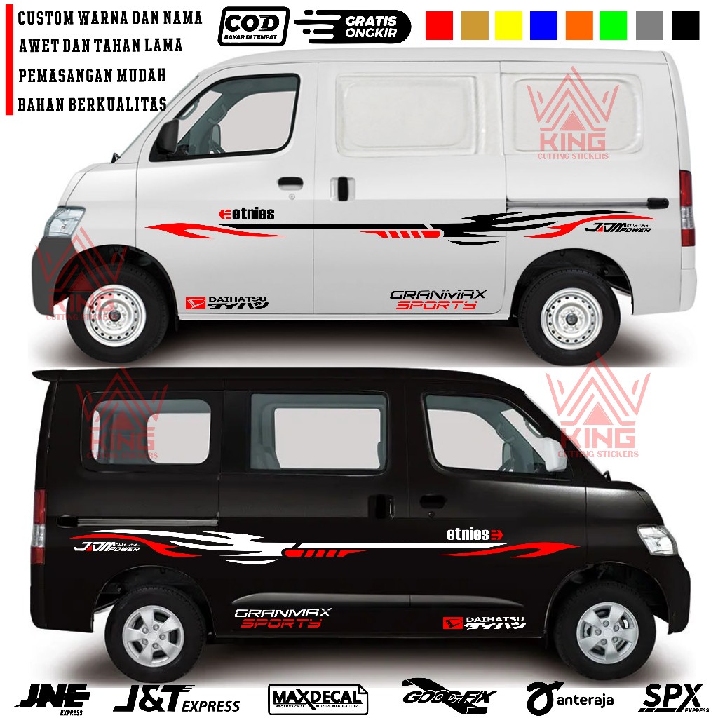 Stiker Cutting Mobil Granmax Minibus Stiker Daihatsu Granmax Stiker minibus Granmax Terbaru