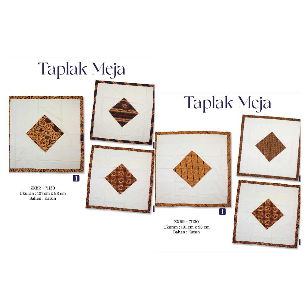 TAPLAK MEJA BATIK TAPLAK MEJA TAMU PERSEGI TAPLAK MEJA GURU RIA BATIK SOLO