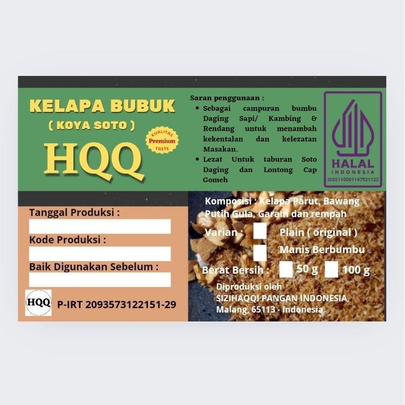 

Koya Soto / Kelapa Bubuk ( 100 gr ) / Koya Soto untuk soto, gule, ketan, lontong cap gomeh / koya gurih / koya soto / koya manis berbumbu