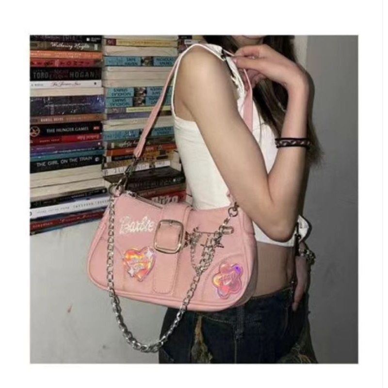 | Caseey.id | Tas Selempang/Bahu Import Y2K Pink Barbie | Murah dan Berkualitas |