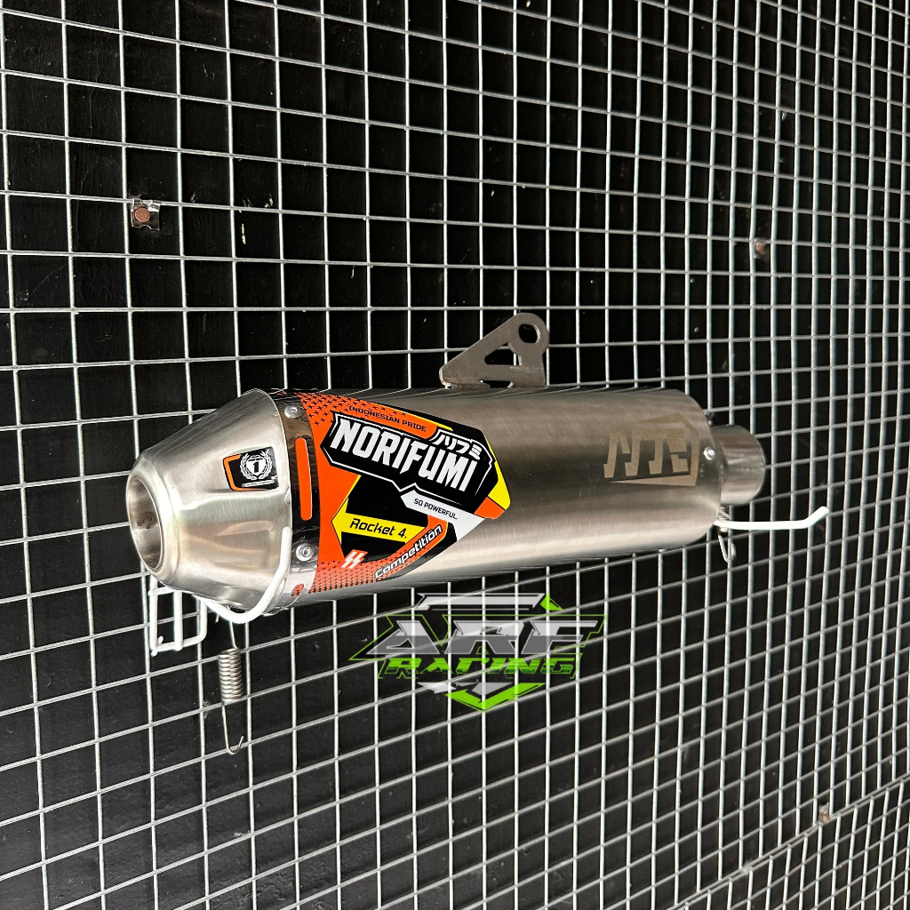 Knalpot Norifumi Roket 4 Kompetisi CRF150L KLX150S KLX Bf Dtraker150 Wr155 Trail dll