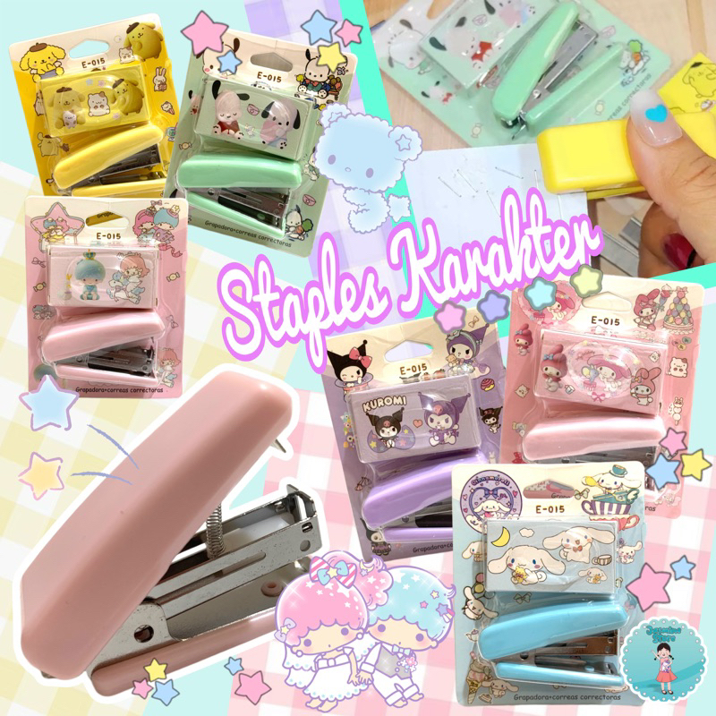 

Study Set Sanrio/Staples Sanrio/Stapler Cinnamon Kuromi Melody Littletwinstar Pompompurin Pochaco/Stapler staples sanrio set dengan isi melody cinnamoroll kuromi