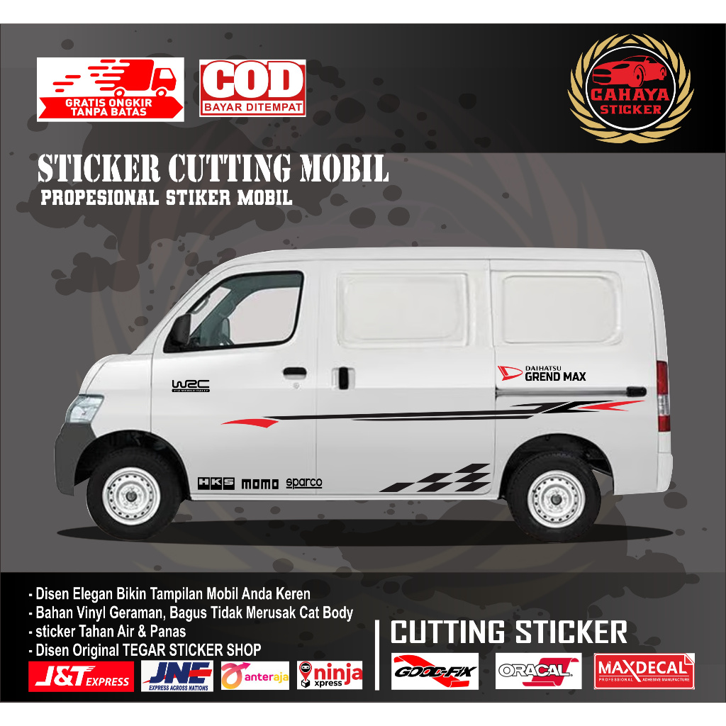 sticker mobil daihatsu grend max, luxio sticker lis mobil daihatsu grend max, luxio sticker mobil