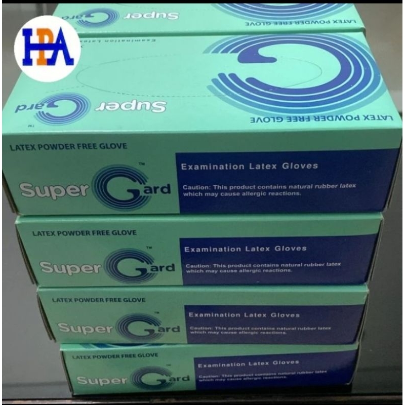 super gard latex disposable, sarung tangan karet