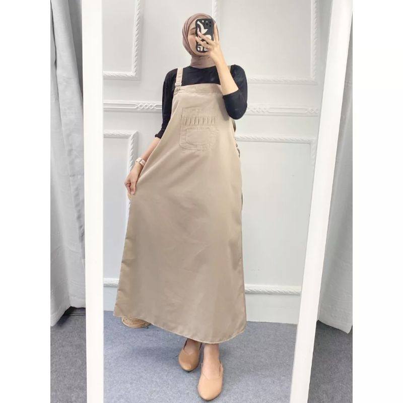 Overall Dress Wanita Baju Kodok Jumsuit