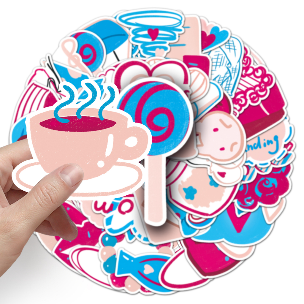 

Sticker Pack vinyl isi 50 pcs | anti air varian STICKER LOVE | glossy matte | laptop helm tumbl koper