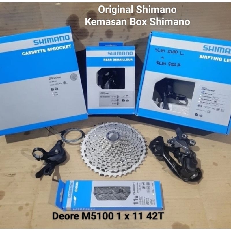 Mini Groupset Shimano Deore M5100 1 x 11 42T