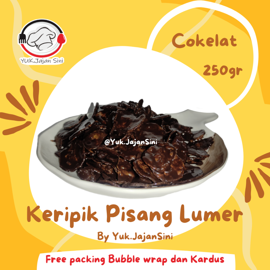 

KERIPIK PISANG COKELAT LUMER 250 GRAM CAMILAN MANIS FOOD | YUK.JAJANSINI