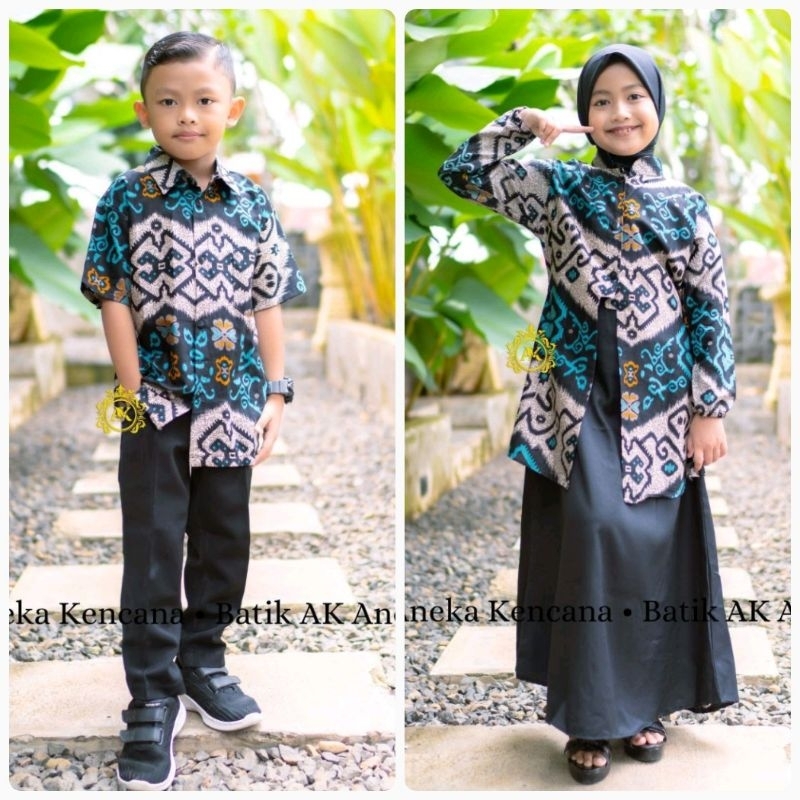 batik couple | batik anak cewek cowok | kemeja batik anak laki-laki | dress batik anak perempuan