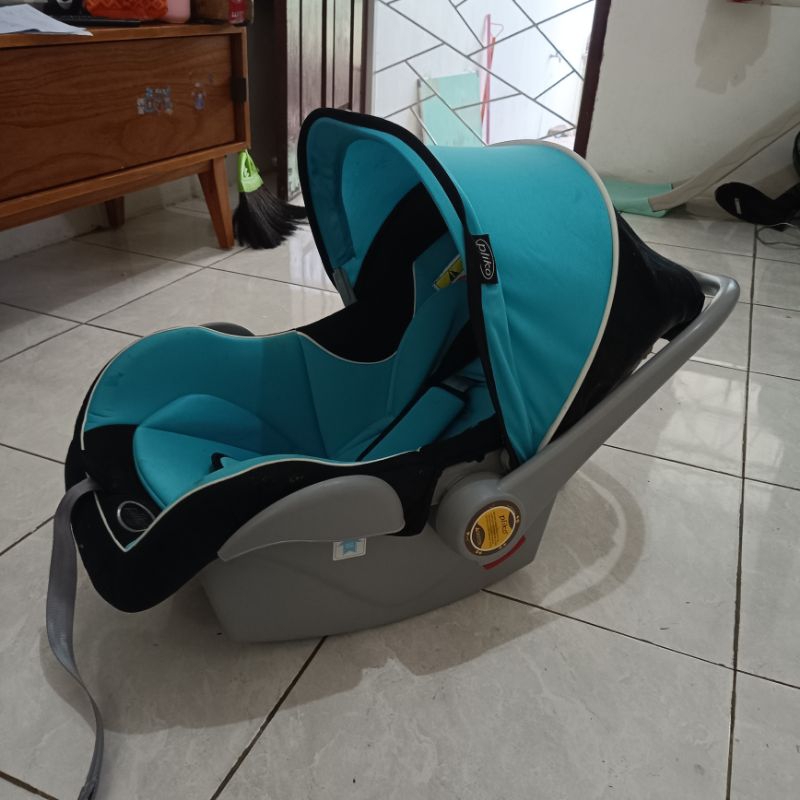 preloved car seat baby  merk Pliko warna biru