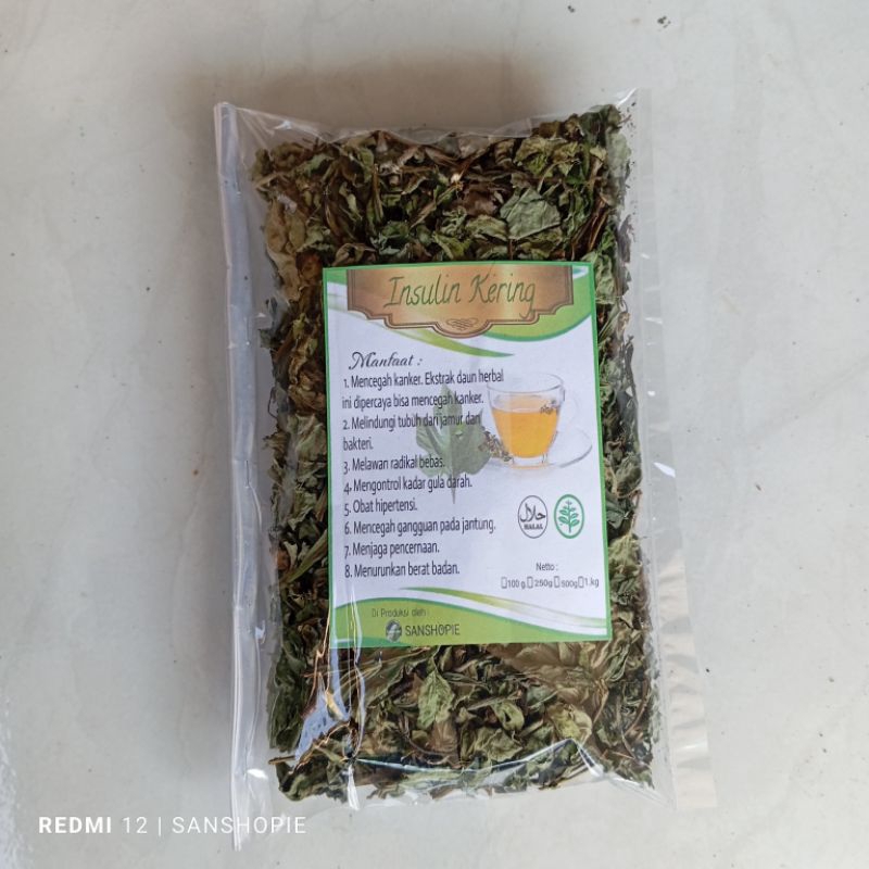 

Teh daun insulin Paitan paket 50 gram