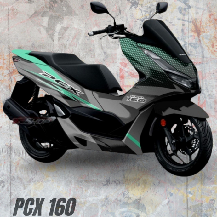 Decal stiker honda pcx 160 cc full body motor motof design deluxe grafis 1