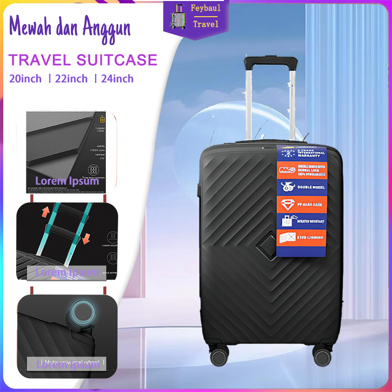 FEYBAUL P001 P002 24 inch Koper  PP001 -20 inch Koper  Tas Travel bag Tas koper kabin koper presiden