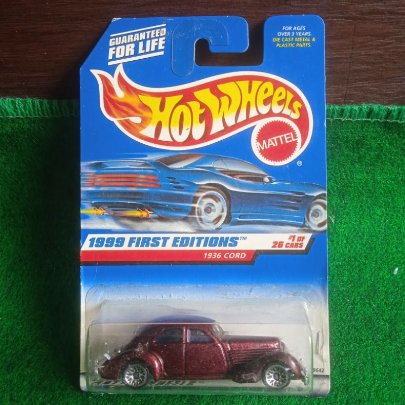 hot wheels hotwheels 1936 cord merah marun 1999 first editions FE klasik classic