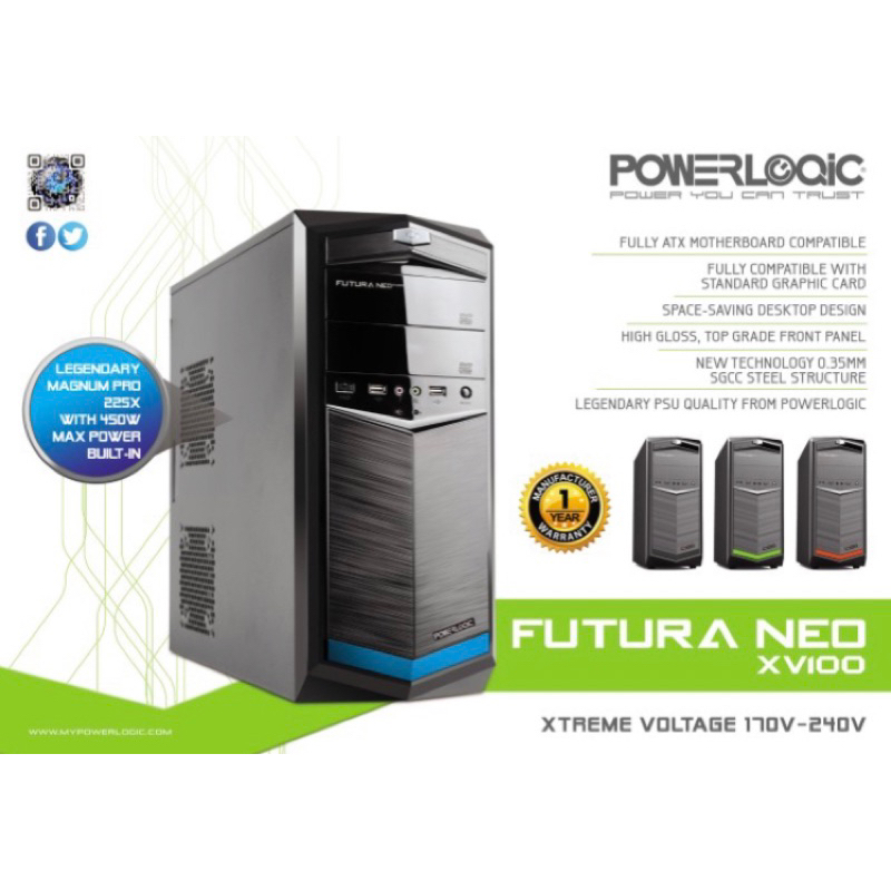Casing PC Powerlogic Futura Neo + Psu 450W