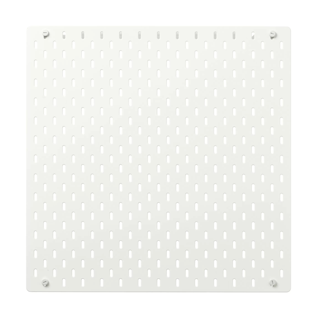 

SKDIS Papan berlubang, putih / hitam, 56x56 cm