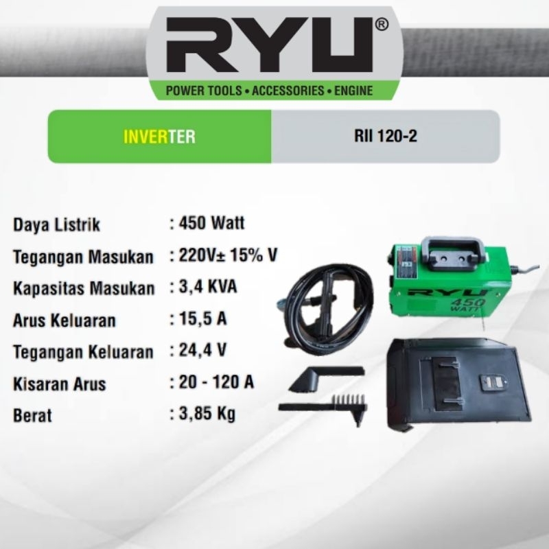 RYU INVERTER 450W / MESIN LAS 450W / RII 120-2