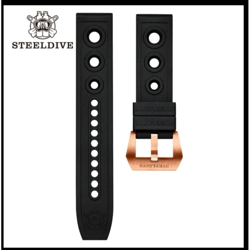 Rubber Strap Steeldive Bronze