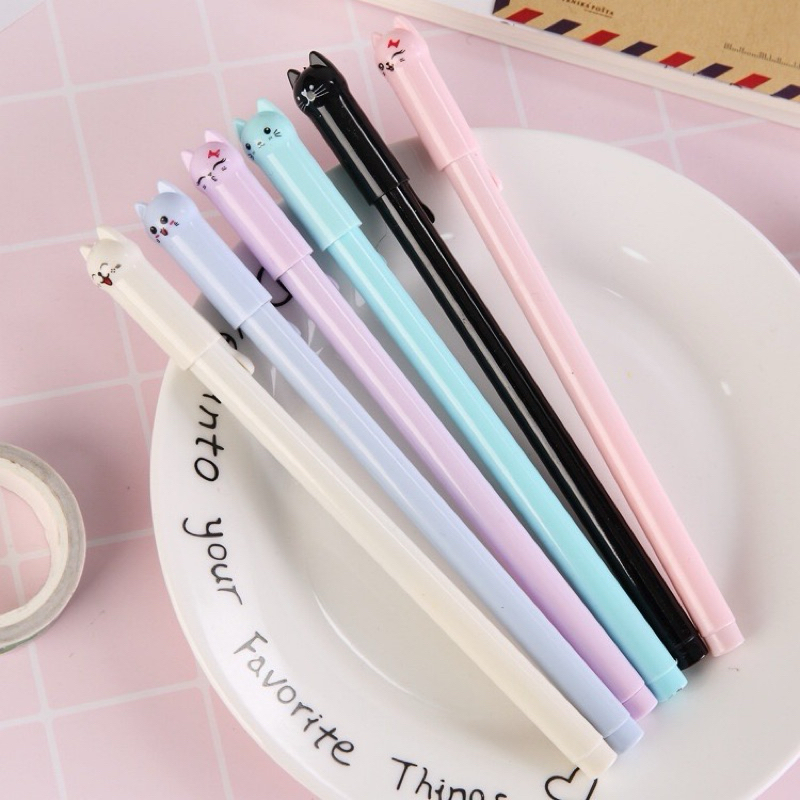 

READY STOCK BISA COD - 1 BUAH PULPEN MEKANIK TINTA GEL HITAM VIRAL WARNAWARNI PASTEL RETRACABLE AESTHETIC GAYA REMAJA CEWEK KOREA KPOP KUCING ELEGAN ALAT TULIS SEKOLAH UNIK PEN KANTOR ELEGAN MURAH BERKUALITAS IMPOR PREMIUM JURNAL DIARY LUCU REFILL