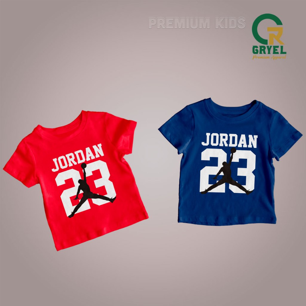 Kaos Anak 1- 3 Tahun Jordan 23 Premium