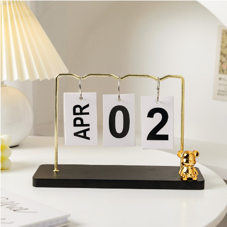 

Eropa Bear calendar ornament living room office desktop calendar /Beruang kalender ornamen ruang