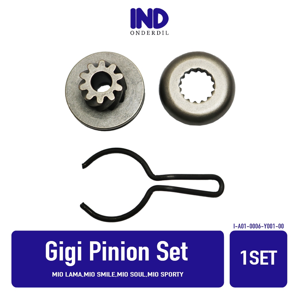 Gigi Pinion Set Mio Lama Smile Soul Sporty Gear Kick Starter-Stater Assy Comp Kick Driven